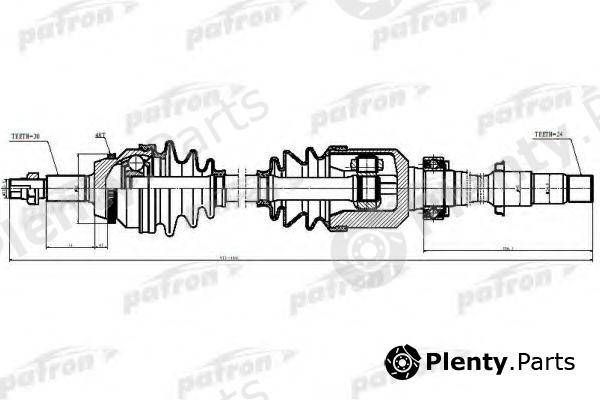  PATRON part PDS6272 Drive Shaft