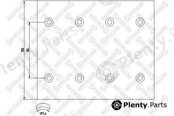  STELLOX part 85-00941-SX (8500941SX) Brake Lining Kit, drum brake