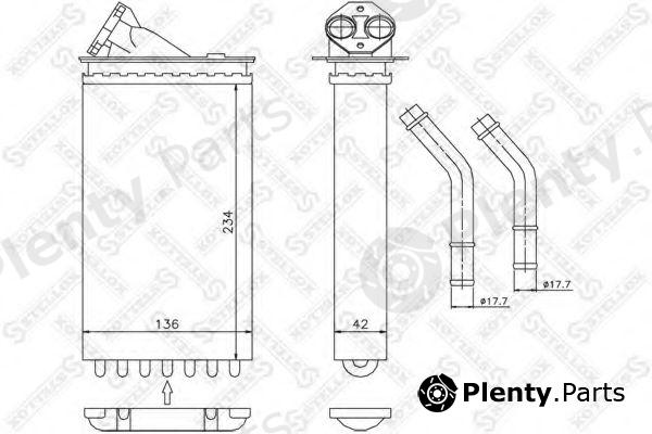  STELLOX part 10-35011-SX (1035011SX) Heat Exchanger, interior heating