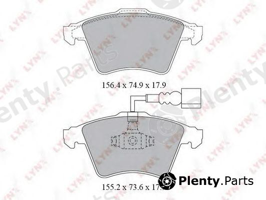  LYNXauto part BD-8032 (BD8032) Brake Pad Set, disc brake