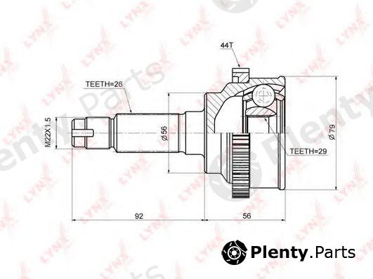  LYNXauto part CO-3653A (CO3653A) Joint Kit, drive shaft
