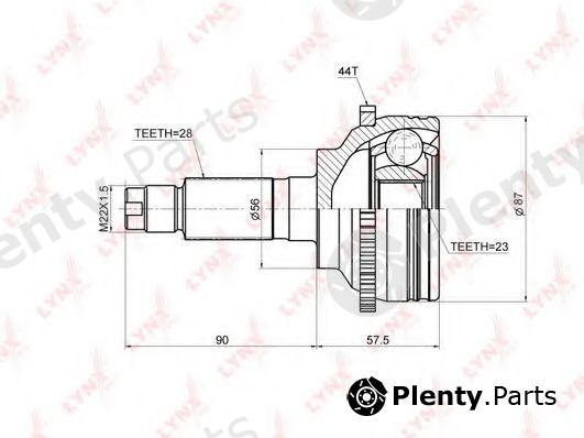  LYNXauto part CO3672A Joint Kit, drive shaft