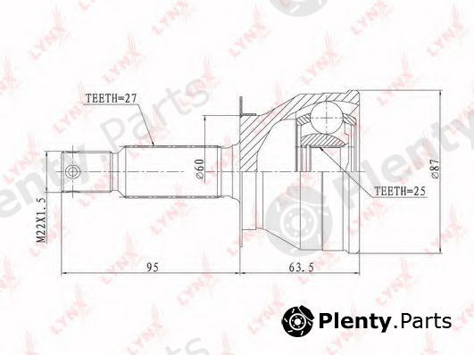 LYNXauto part CO4407 Joint Kit, drive shaft