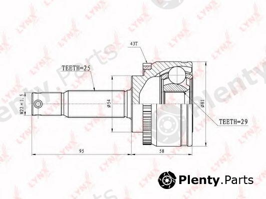  LYNXauto part CO-5516A (CO5516A) Joint Kit, drive shaft