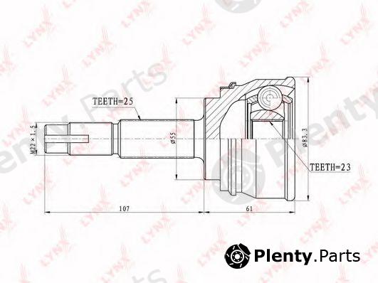  LYNXauto part CO-5703 (CO5703) Joint Kit, drive shaft