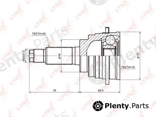  LYNXauto part CO-7328 (CO7328) Joint Kit, drive shaft