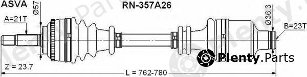  ASVA part RN357A26 Replacement part