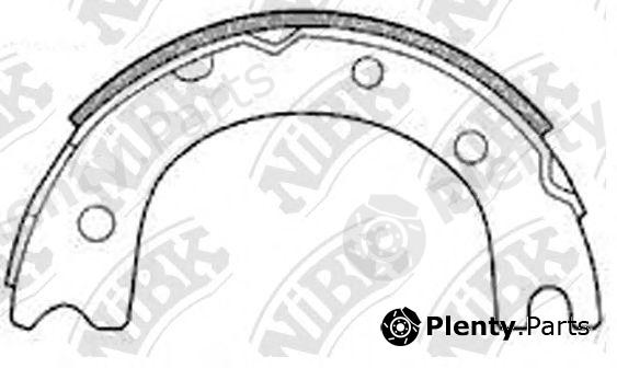  NiBK part FN2257 Brake Shoe Set, parking brake