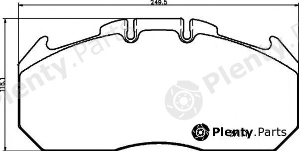  TEXTAR part 2913130214T3010 Brake Pad Set, disc brake