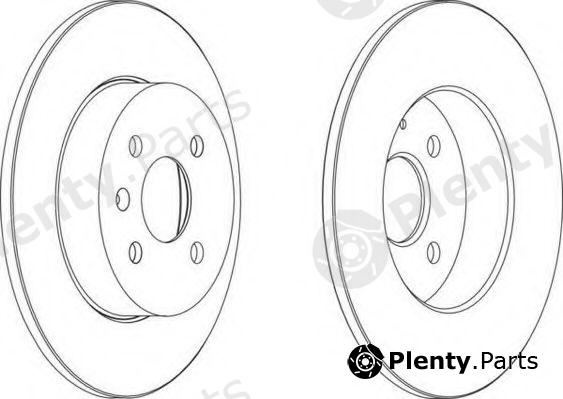  FERODO part DDF1313 Brake Disc