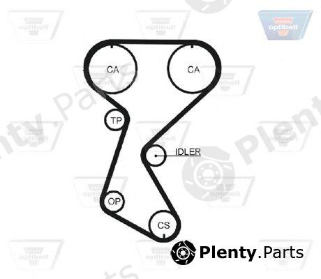  OPTIBELT part ZRK1018 Timing Belt