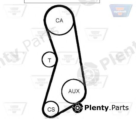  OPTIBELT part ZRK1051 Timing Belt