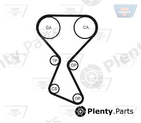  OPTIBELT part ZRK1073 Timing Belt