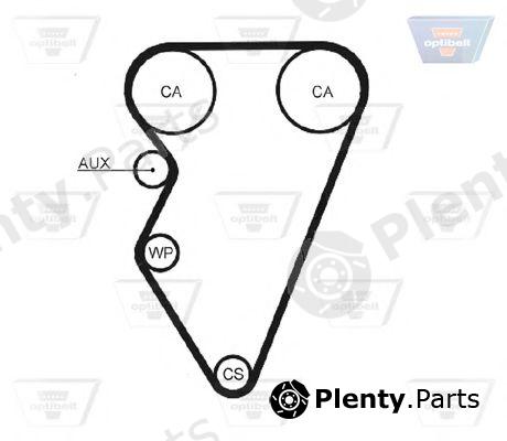  OPTIBELT part ZRK1151 Timing Belt