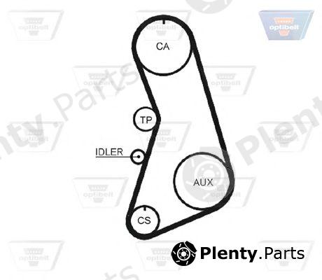  OPTIBELT part ZRK1224 Timing Belt