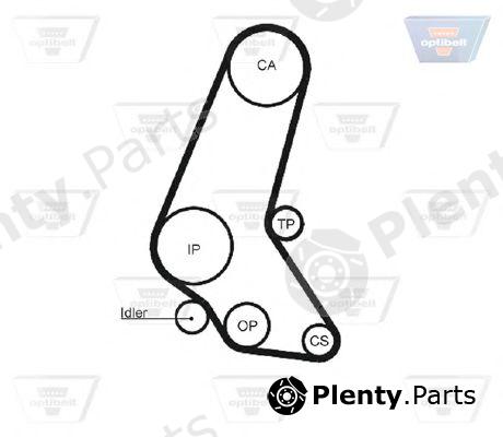  OPTIBELT part ZRK1280 Timing Belt