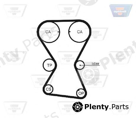  OPTIBELT part ZRK1329 Timing Belt