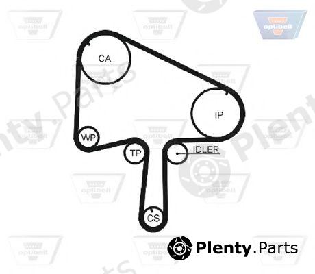  OPTIBELT part ZRK1449 Timing Belt