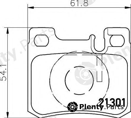  HELLA part 8DB355007-671 (8DB355007671) Brake Pad Set, disc brake