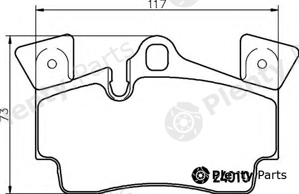  HELLA part 8DB355011-471 (8DB355011471) Brake Pad Set, disc brake