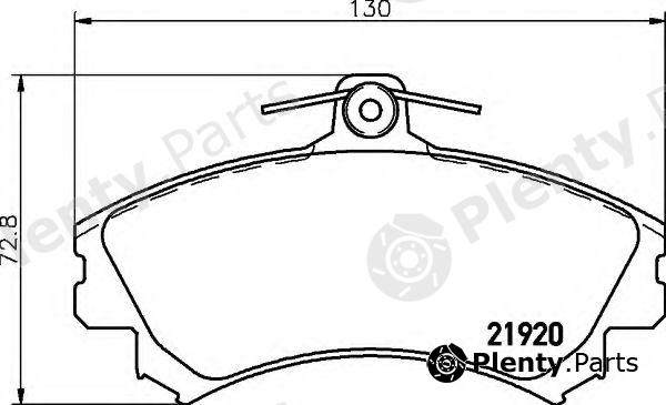  HELLA part 8DB355006-701 (8DB355006701) Brake Pad Set, disc brake