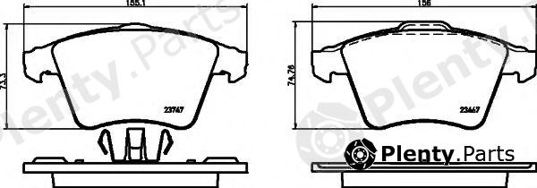  HELLA part 8DB355013-821 (8DB355013821) Brake Pad Set, disc brake