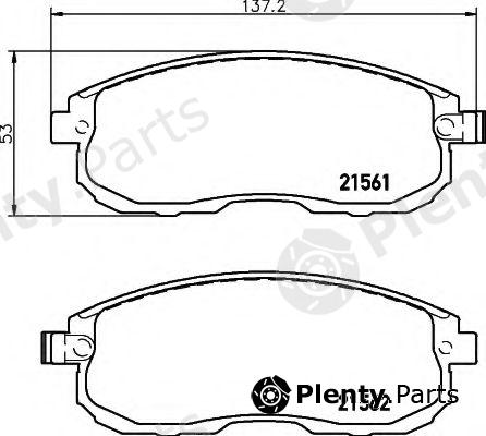  HELLA part 8DB355013-991 (8DB355013991) Brake Pad Set, disc brake