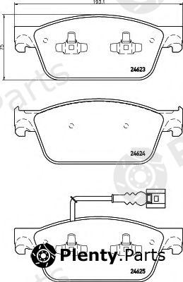  HELLA part 8DB355014-981 (8DB355014981) Brake Pad Set, disc brake