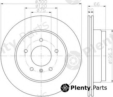  HELLA part 8DD355118-271 (8DD355118271) Brake Disc