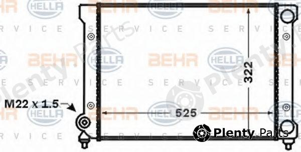  BEHR part 8MK376773-721 (8MK376773721) Radiator, engine cooling