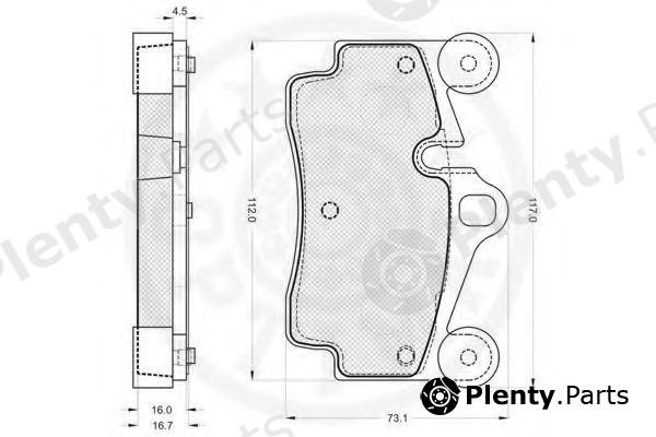  OPTIMAL part 12186 Brake Pad Set, disc brake