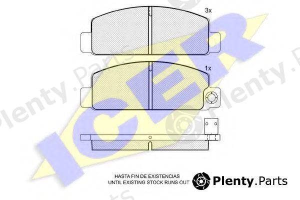  ICER part 180369 Brake Pad Set, disc brake