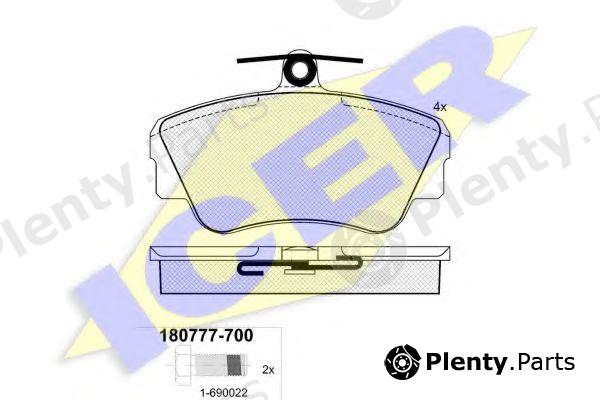  ICER part 180777-700 (180777700) Brake Pad Set, disc brake