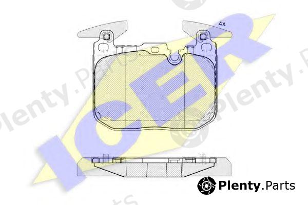  ICER part 182093 Brake Pad Set, disc brake
