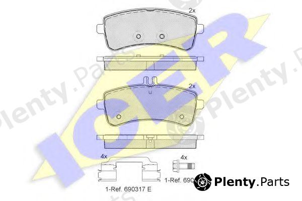 ICER part 182145 Brake Pad Set, disc brake