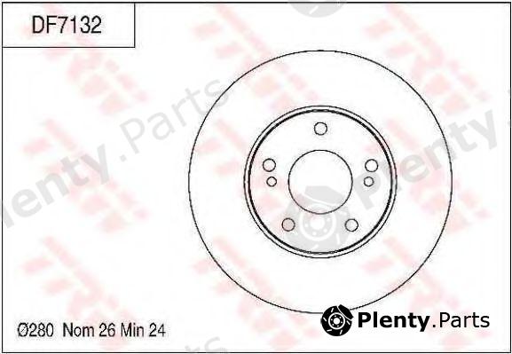  TRW part DF7132 Brake Disc