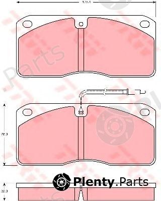  TRW part GDB5057 Brake Pad Set, disc brake