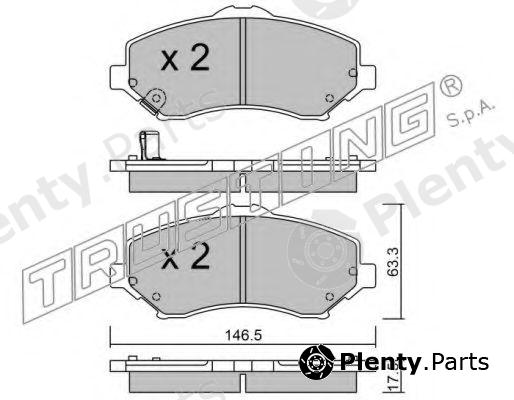  TRUSTING part 879.0 (8790) Brake Pad Set, disc brake