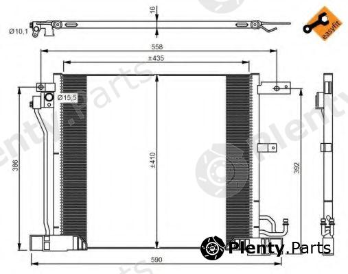  NRF part 350040 Condenser, air conditioning