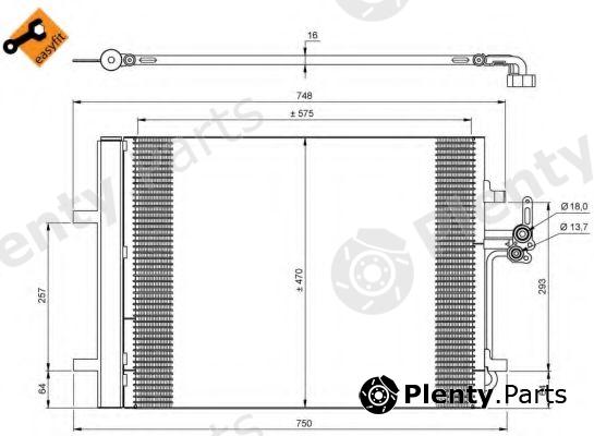  NRF part 35850 Condenser, air conditioning