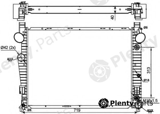  NRF part 53103 Radiator, engine cooling
