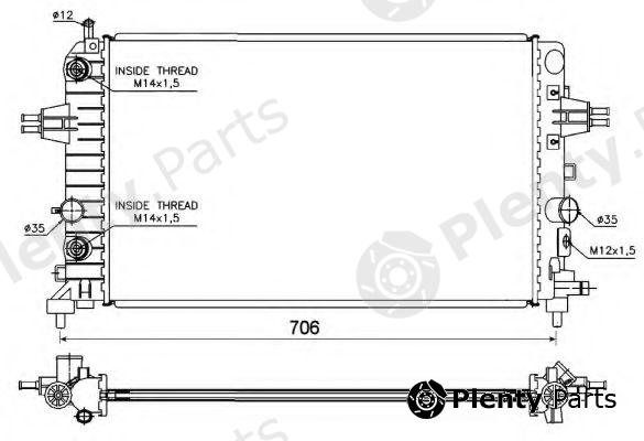  NRF part 53144 Radiator, engine cooling