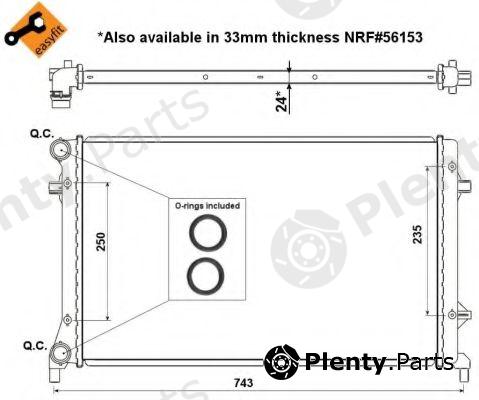  NRF part 53405 Radiator, engine cooling