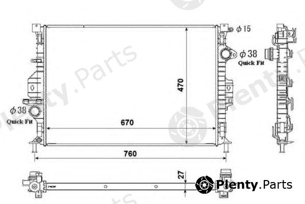 NRF part 53812 Radiator, engine cooling