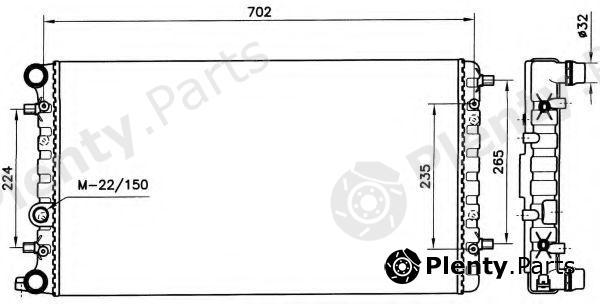  NRF part 58143 Radiator, engine cooling