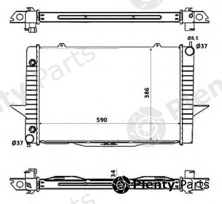  NRF part 58343 Radiator, engine cooling
