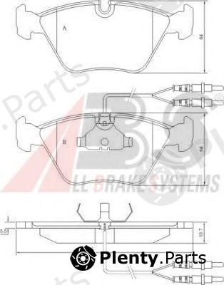  A.B.S. part 36774 Brake Pad Set, disc brake