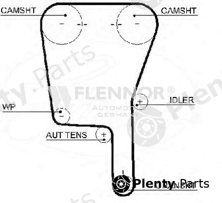  FLENNOR part 4389V Timing Belt