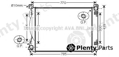  AVA QUALITY COOLING part AIA2253 Radiator, engine cooling