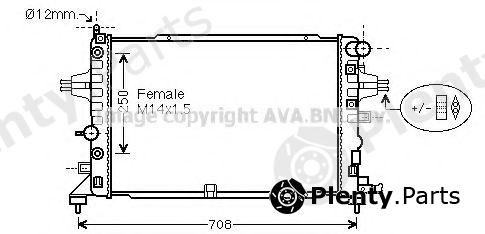  AVA QUALITY COOLING part OLA2625 Radiator, engine cooling
